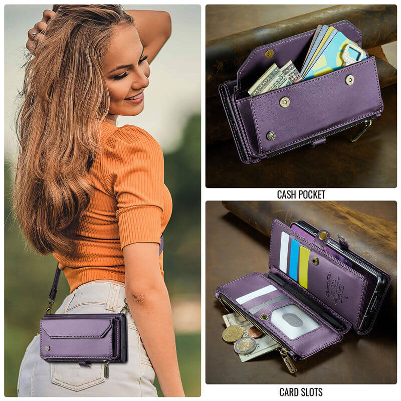 CaseMe Samsung Galaxy Z Fold7 Wallet RFID Blocking Crossbody Case