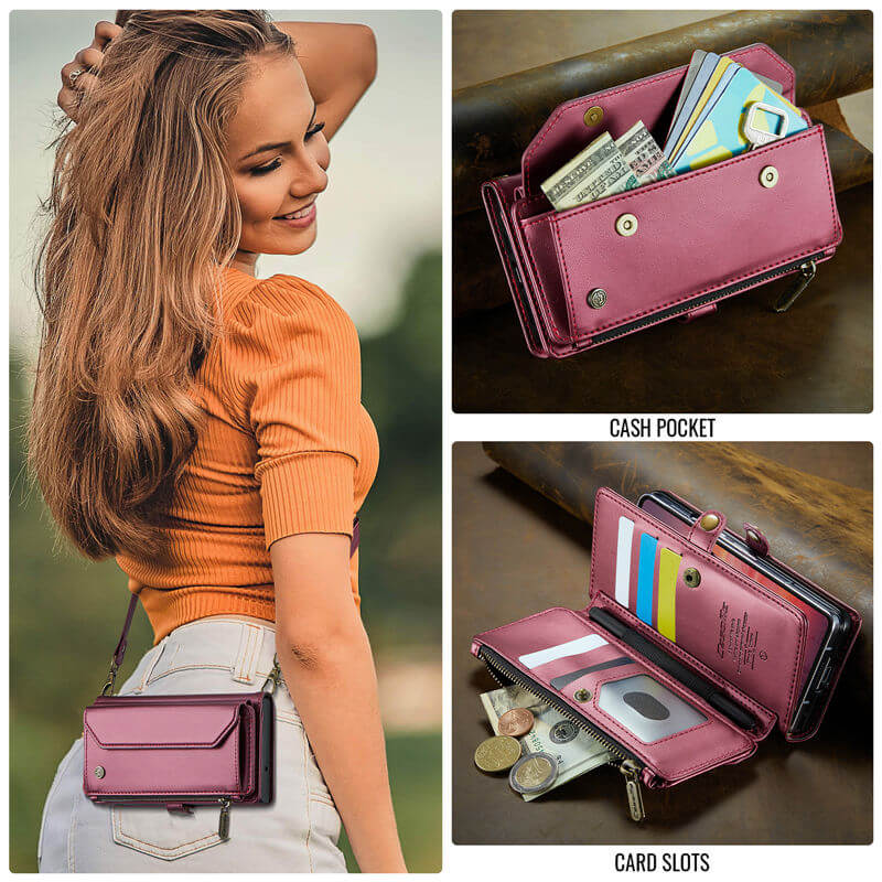 CaseMe Samsung Galaxy Z Fold7 Wallet RFID Blocking Crossbody Case