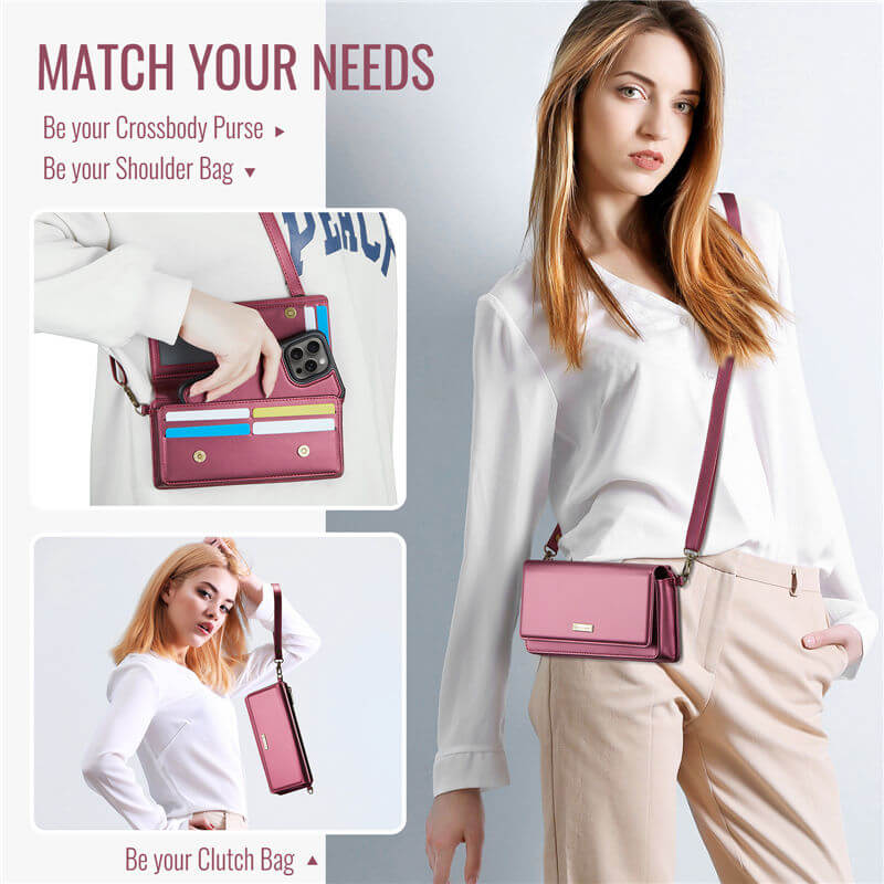 CaseMe RFID Blocking Universal Wallet Crossbody Bag