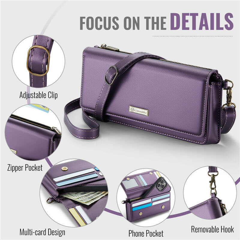 CaseMe RFID Blocking Universal Wallet Crossbody Bag