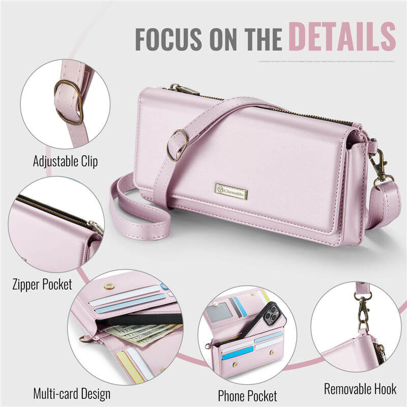 CaseMe RFID Blocking Universal Wallet Crossbody Bag