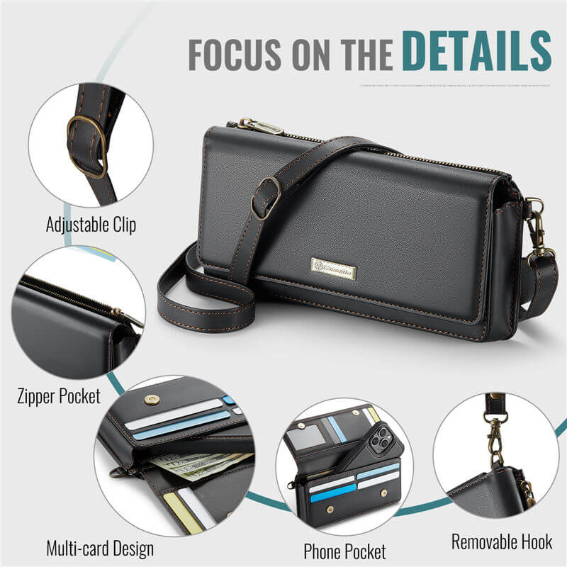 CaseMe RFID Blocking Universal Wallet Crossbody Bag