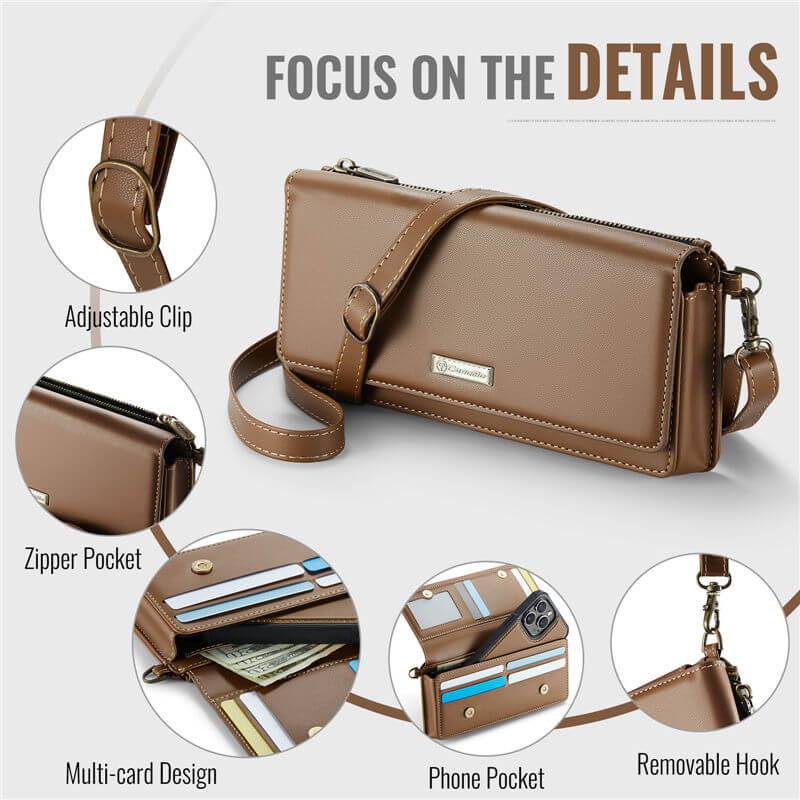 CaseMe RFID Blocking Universal Wallet Crossbody Bag