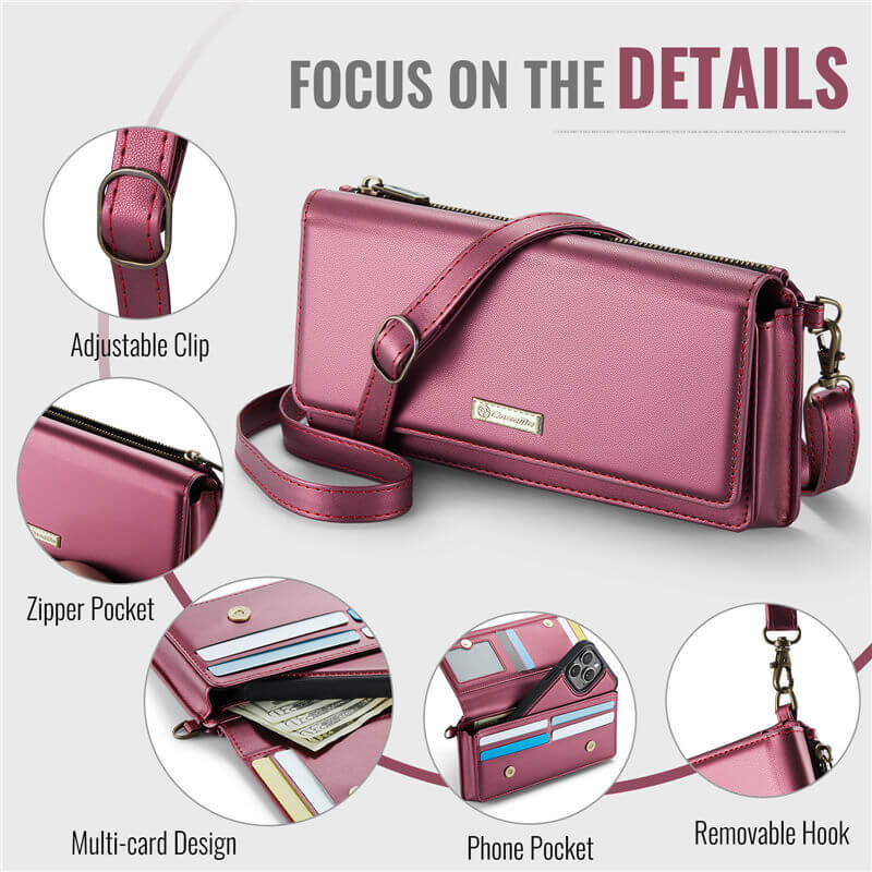 CaseMe RFID Blocking Universal Wallet Crossbody Bag