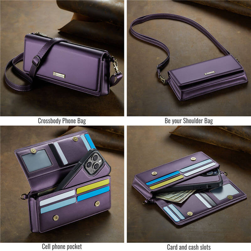 CaseMe RFID Blocking Universal Wallet Crossbody Bag