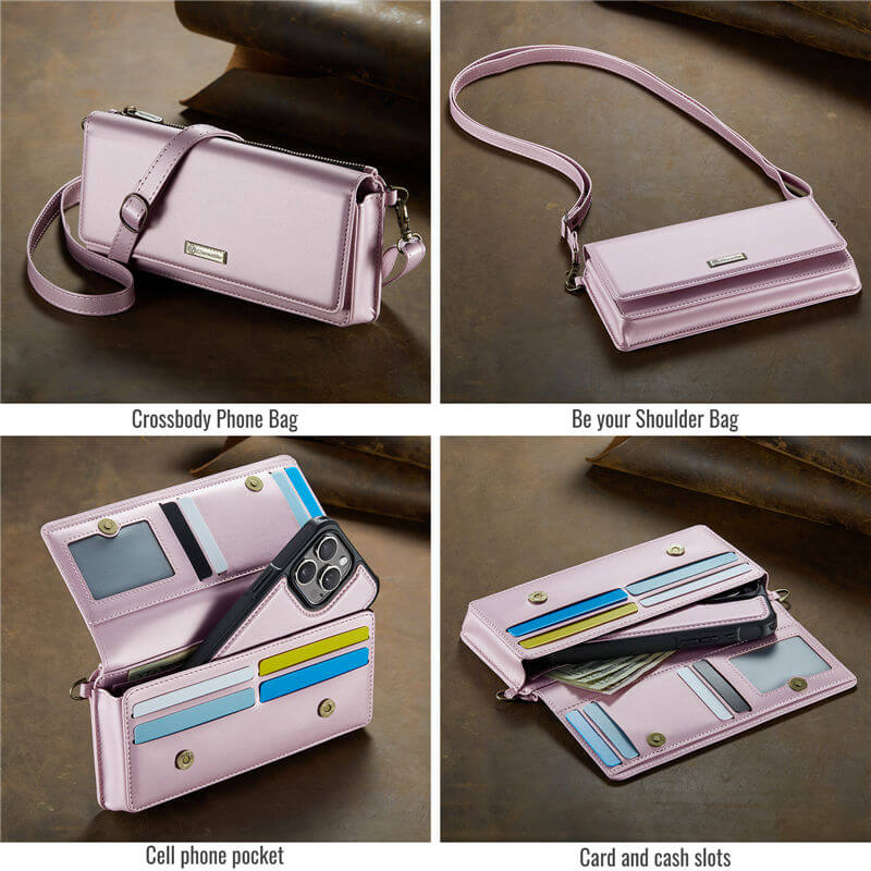 CaseMe RFID Blocking Universal Wallet Crossbody Bag