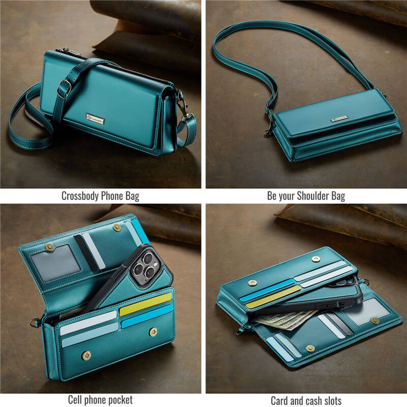 CaseMe RFID Blocking Universal Wallet Crossbody Bag