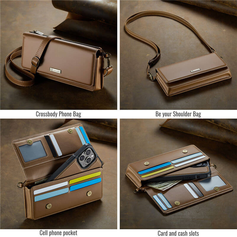 CaseMe RFID Blocking Universal Wallet Crossbody Bag