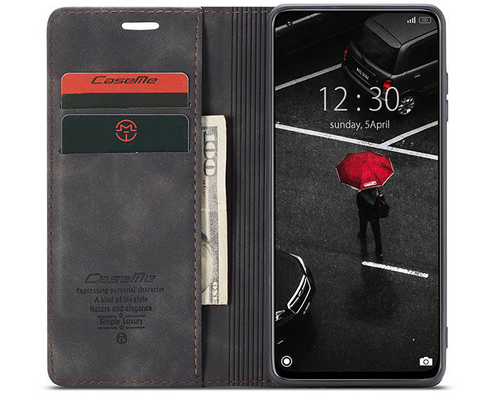 CaseMe Xiaomi Mi 10T Lite Wallet Kickstand Magnetic Flip Leather Case