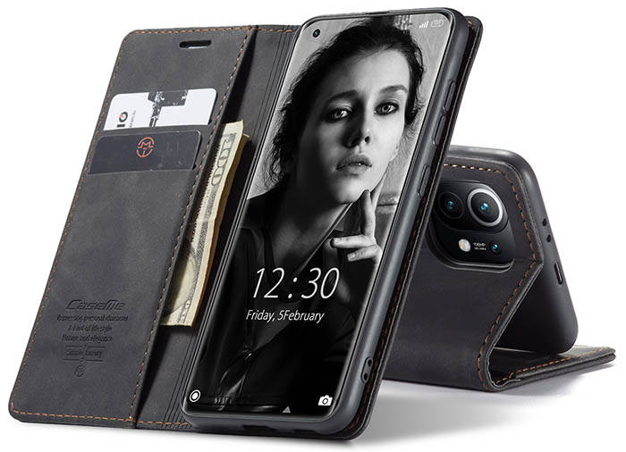 CaseMe Xiaomi Mi 11 Wallet Kickstand Magnetic Flip Leather Case