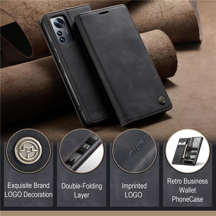 CaseMe Xiaomi 12T/12T Pro Wallet Kickstand Magnetic Flip Case