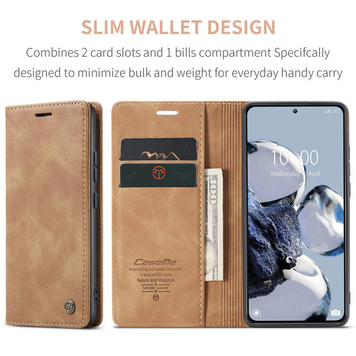 CaseMe Xiaomi 12T/12T Pro Wallet Kickstand Magnetic Flip Case