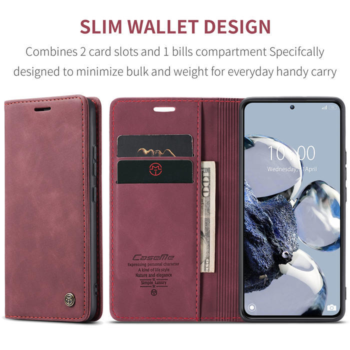 CaseMe Xiaomi 12T/12T Pro Wallet Kickstand Magnetic Flip Case