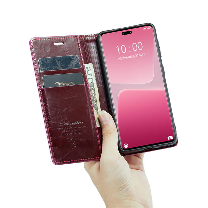 CaseMe Xiaomi 13 Lite Wallet Kickstand Magnetic Flip Case