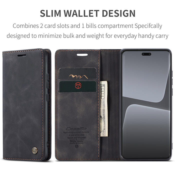 CaseMe Xiaomi 13 Lite Wallet Suede Leather Case