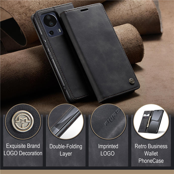 CaseMe Xiaomi 13 Lite Wallet Suede Leather Case