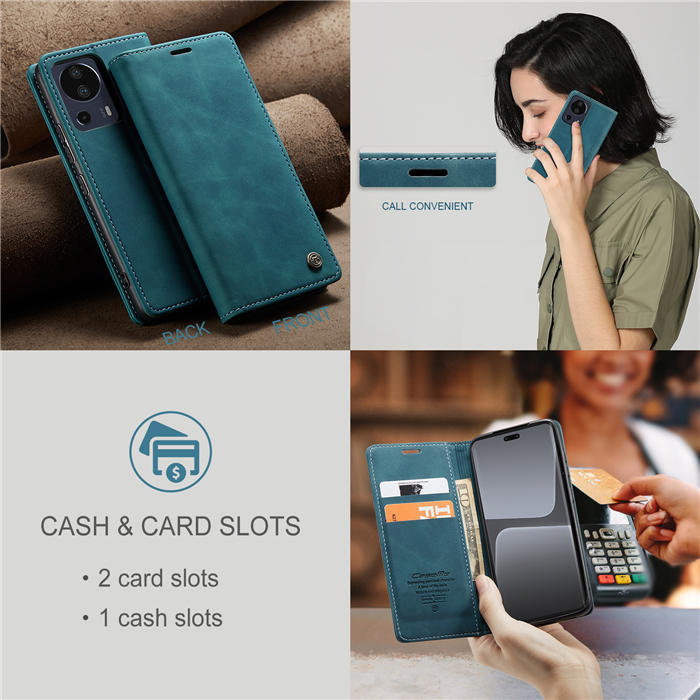 CaseMe Xiaomi 13 Lite Wallet Suede Leather Case