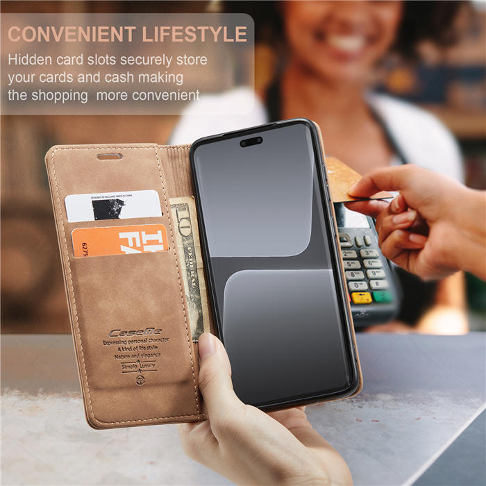 CaseMe Xiaomi 13 Lite Wallet Suede Leather Case