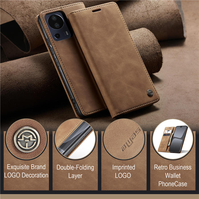 CaseMe Xiaomi 13 Lite Wallet Suede Leather Case