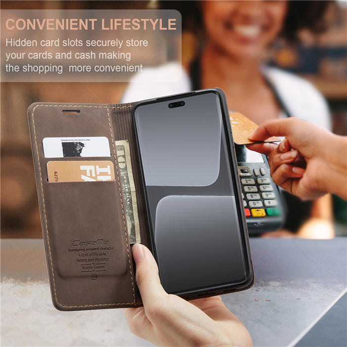 CaseMe Xiaomi 13 Lite Wallet Suede Leather Case