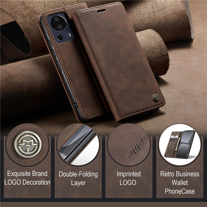 CaseMe Xiaomi 13 Lite Wallet Suede Leather Case