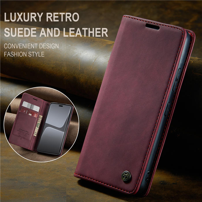 CaseMe Xiaomi 13 Lite Wallet Suede Leather Case