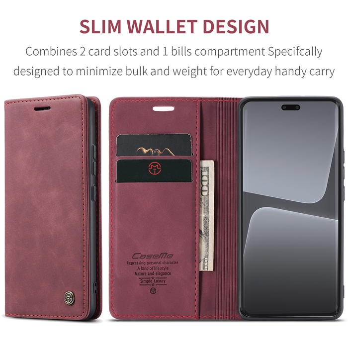 CaseMe Xiaomi 13 Lite Wallet Suede Leather Case