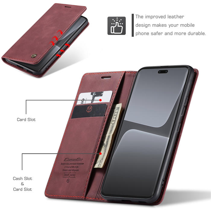 CaseMe Xiaomi 13 Lite Wallet Suede Leather Case