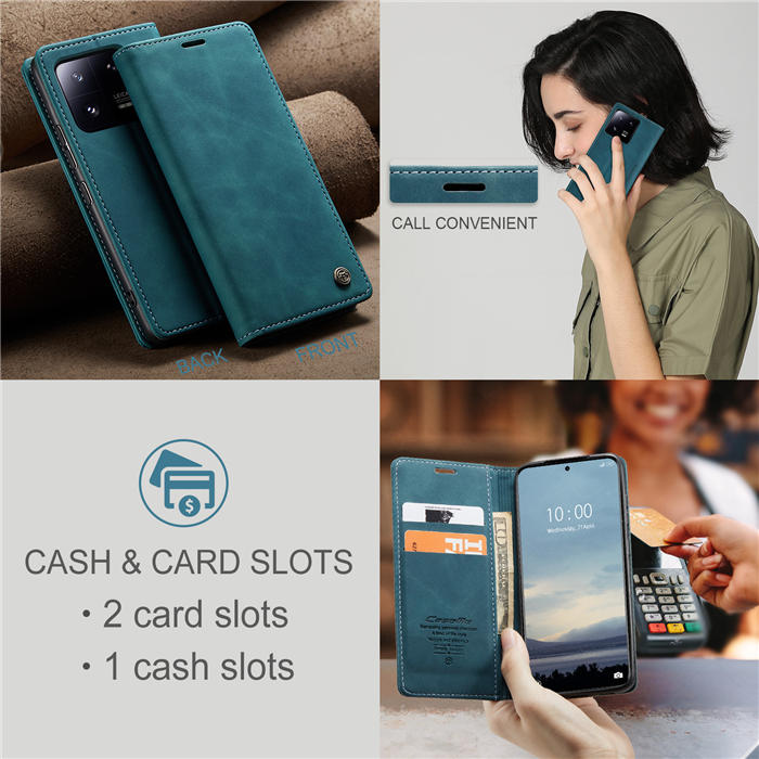 CaseMe Xiaomi 13 Pro Wallet Suede Leather Case