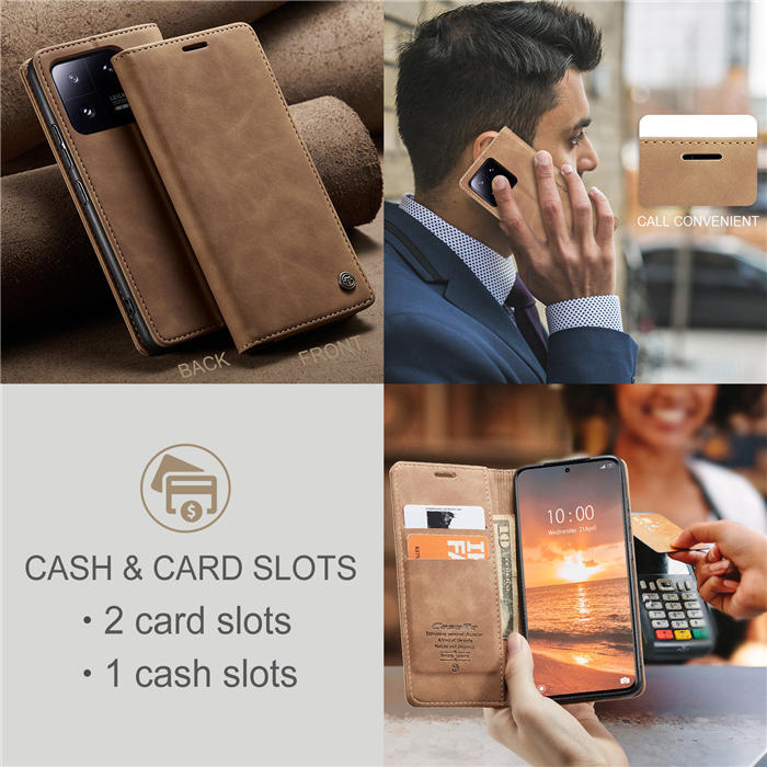 CaseMe Xiaomi 13 Pro Wallet Suede Leather Case