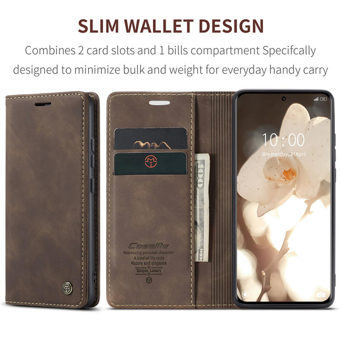 CaseMe Xiaomi 13 Pro Wallet Suede Leather Case