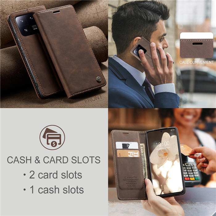 CaseMe Xiaomi 13 Pro Wallet Suede Leather Case