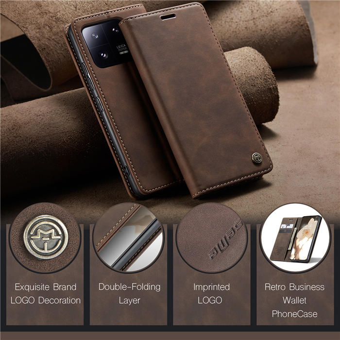 CaseMe Xiaomi 13 Pro Wallet Suede Leather Case