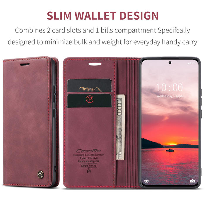 CaseMe Xiaomi 13 Pro Wallet Suede Leather Case