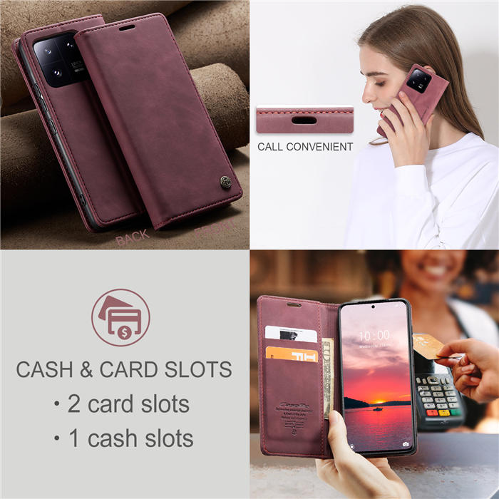 CaseMe Xiaomi 13 Pro Wallet Suede Leather Case