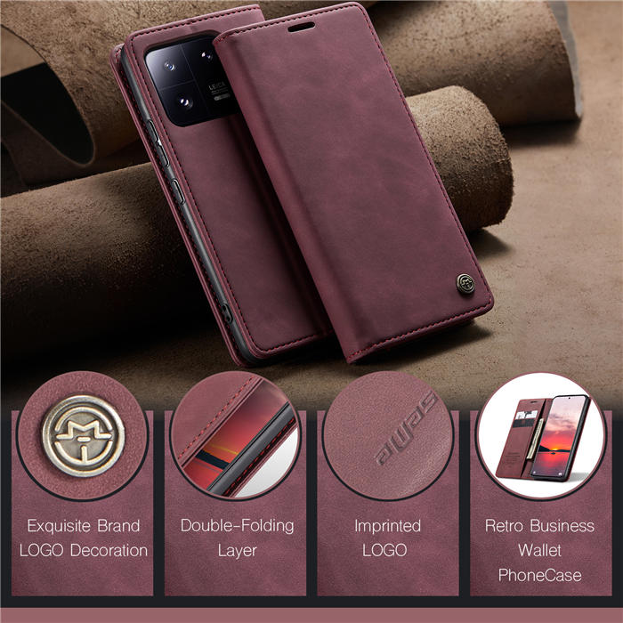 CaseMe Xiaomi 13 Pro Wallet Suede Leather Case