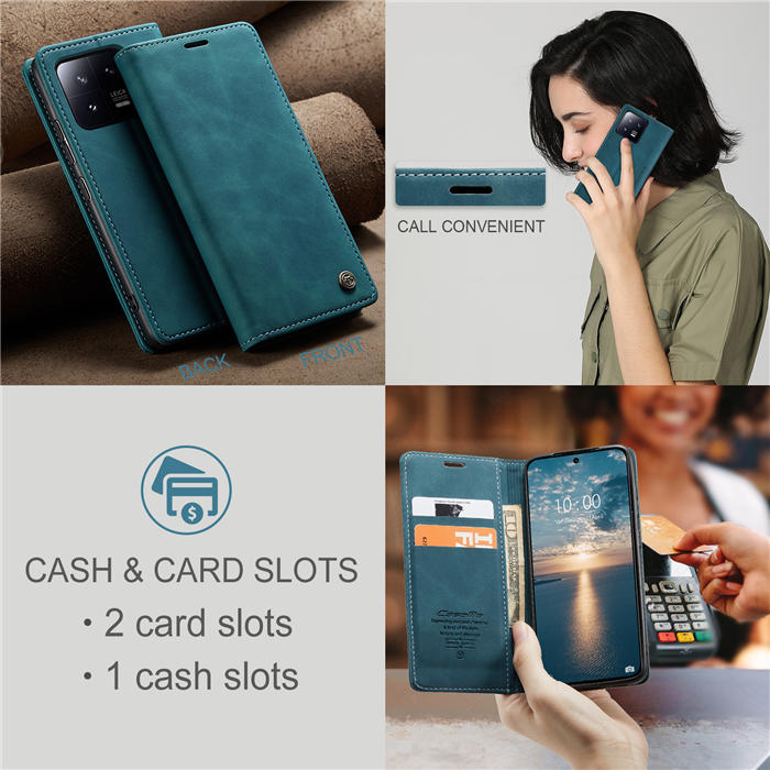 CaseMe Xiaomi 13 Wallet Suede Leather Case