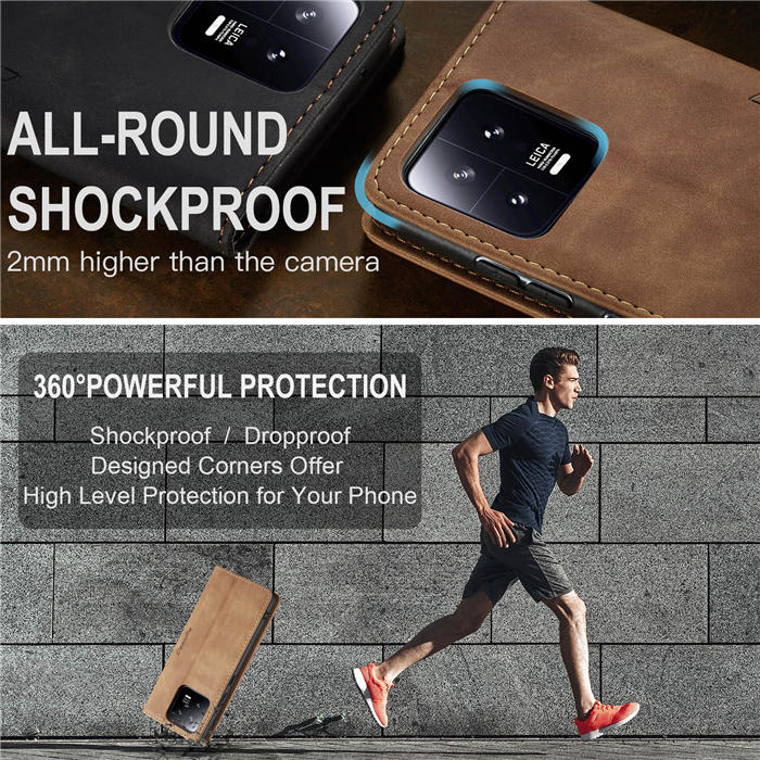 CaseMe Xiaomi 13 Wallet Suede Leather Case