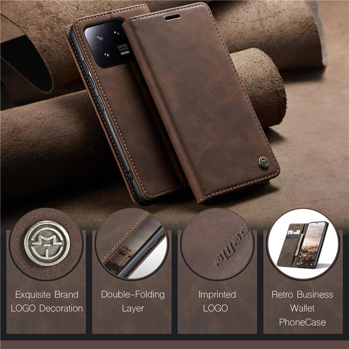 CaseMe Xiaomi 13 Wallet Suede Leather Case