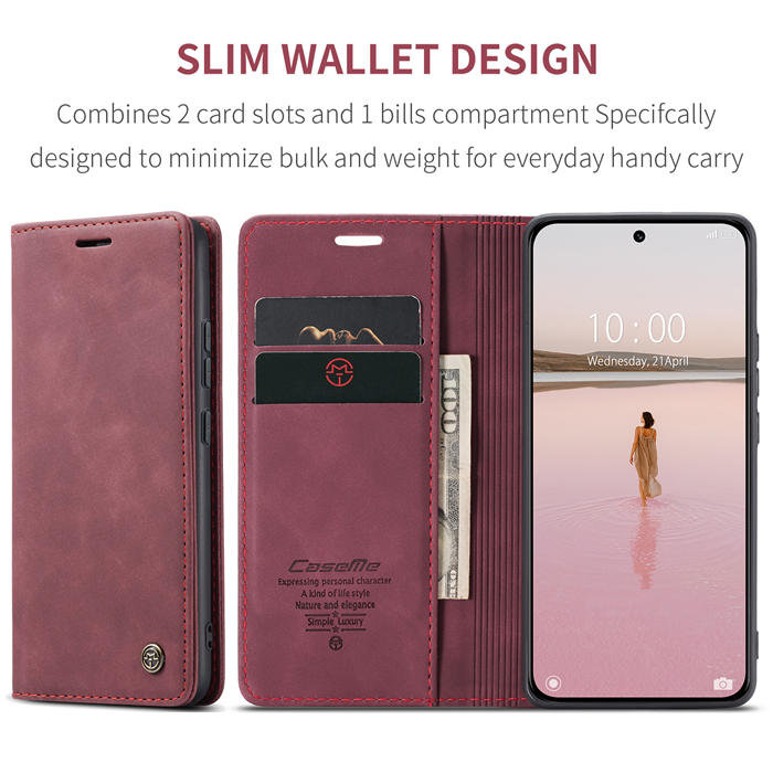 CaseMe Xiaomi 13 Wallet Suede Leather Case