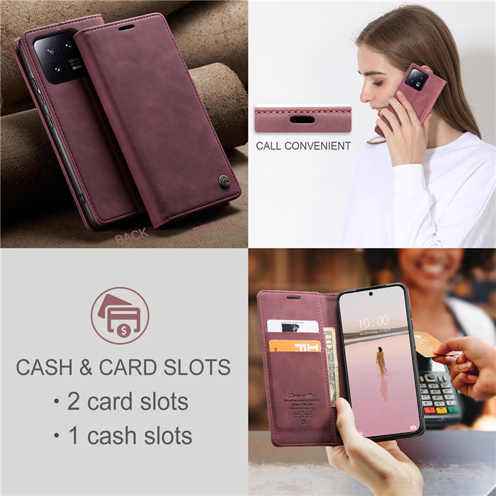 CaseMe Xiaomi 13 Wallet Suede Leather Case