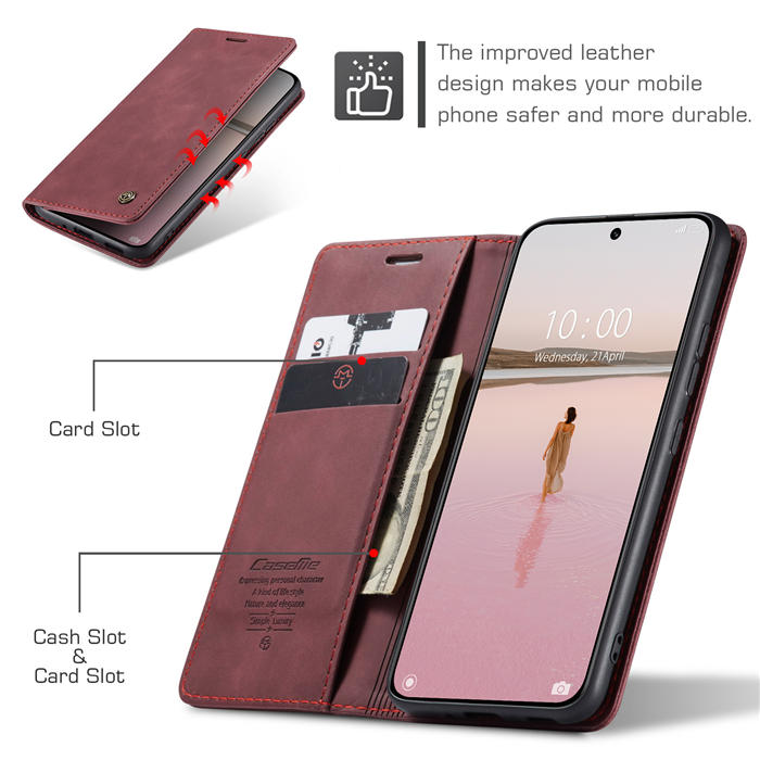 CaseMe Xiaomi 13 Wallet Suede Leather Case