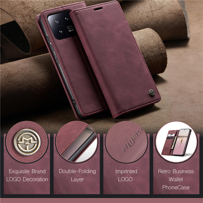 CaseMe Xiaomi 13 Wallet Suede Leather Case