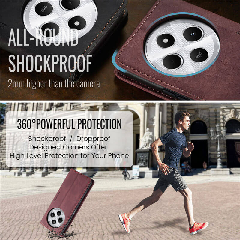 CaseMe Xiaomi Redmi 14C Wallet Case