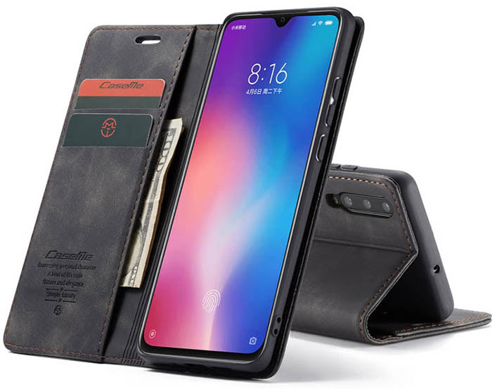 CaseMe Xiaomi Mi 9 Wallet Kickstand Magnetic Flip Leather Case