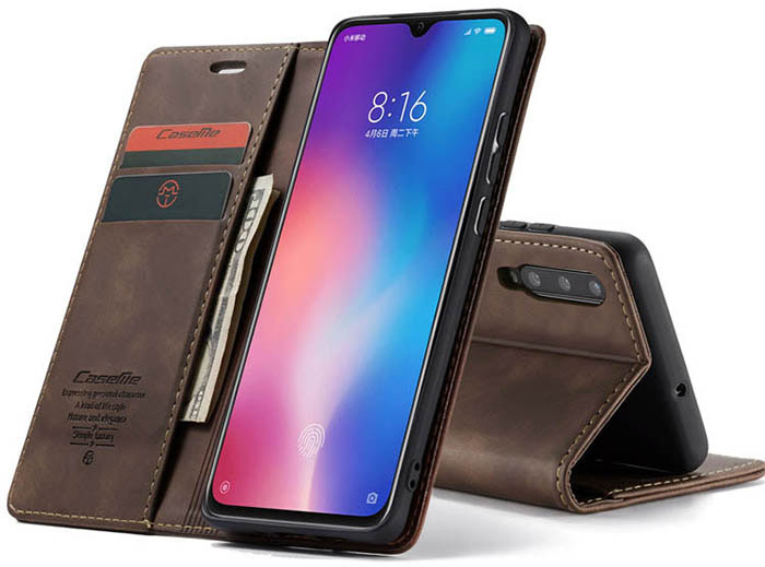 CaseMe Xiaomi Mi 9 Wallet Kickstand Magnetic Flip Leather Case