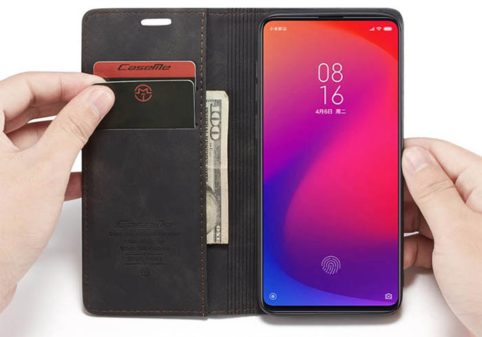 CaseMe Xiaomi Mi 9T Wallet Kickstand Magnetic Flip Leather Case
