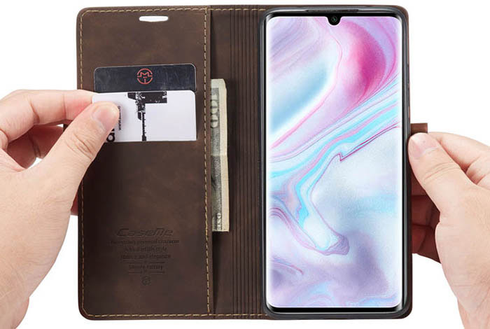 CaseMe Xiaomi Mi CC9 Pro/Mi Note 10/Mi Note 10 Pro Wallet Kickstand Magnetic Flip Leather Case