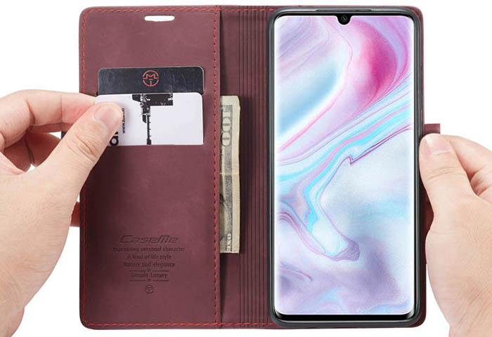 CaseMe Xiaomi Mi CC9 Pro/Mi Note 10/Mi Note 10 Pro Wallet Kickstand Magnetic Flip Leather Case