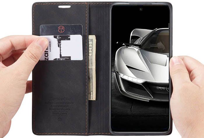 CaseMe Xiaomi Redmi Note 9 Pro Max Wallet Kickstand Magnetic Flip Leather Case